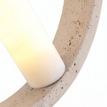 Conlan Japanese Travertine Circular Pendant Light