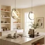 Conlan Japanese Travertine Circular Pendant Light