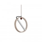 Conlan Minimalist Travertine Circular Pendant Light