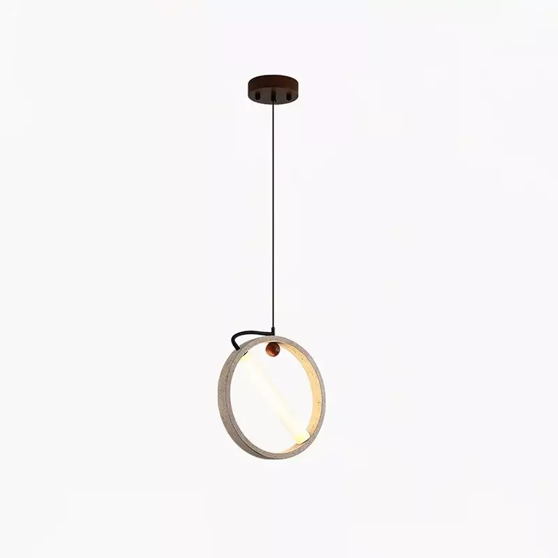 Conlan Japanese Travertine Circular Pendant Light