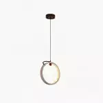 Conlan Japanese Travertine Circular Pendant Light