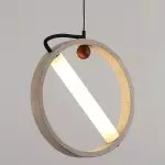 Conlan Japanese Travertine Circular Pendant Light