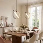 Conlan Japanese Travertine Circular Pendant Light