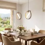 Conlan Japanese Travertine Circular Pendant Light