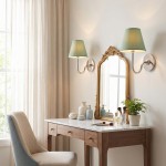 Cyrus Vintage Color Fabric Wall Sconce