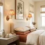 Dimitri Vintage Brass Pleated Fabric Wall Sconce