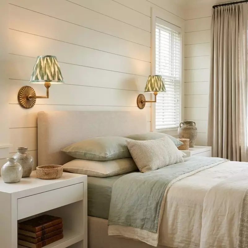 Dimitri Vintage Brass Pleated Fabric Wall Sconce