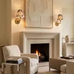 Dimitri Vintage Brass Pleated Fabric Wall Sconce