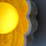 Ailish Modern Travertine Flower-Shaped Wall Lamp