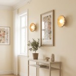 Ailish Modern Travertine Flower-Shaped Wall Lamp
