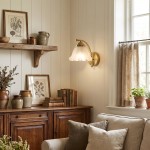 Hewitt Vintage Brass Floral Glass Wall Sconce