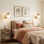 Hewitt Vintage Brass Floral Glass Wall Sconce