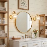 Hewitt Vintage Brass Floral Glass Wall Sconce