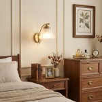 Hewitt Vintage Brass Floral Glass Wall Sconce