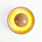 Elrick Minimalist Mid-Century Travertine Dome Ceiling Light