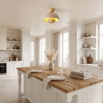 Elrick Minimalist Mid-Century Travertine Dome Ceiling Light