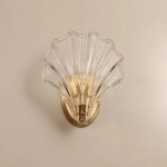 Neha Retro Shell-Shaped Glass Wall Light