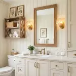 Neha Retro Shell-Shaped Glass Wall Light