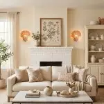 Neha Retro Shell-Shaped Glass Wall Light