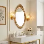 Neha Retro Shell-Shaped Glass Wall Light