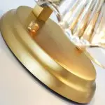 Neha Retro Shell-Shaped Glass Wall Light