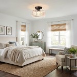 Adara Retro American Exquisite Glass Semi Flush Mount Ceiling Light