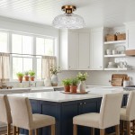 Cassandra American Country Patterned Glass Ceiling Light