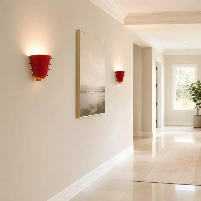 Darcy Art Deco Glass Shell  Wall Light