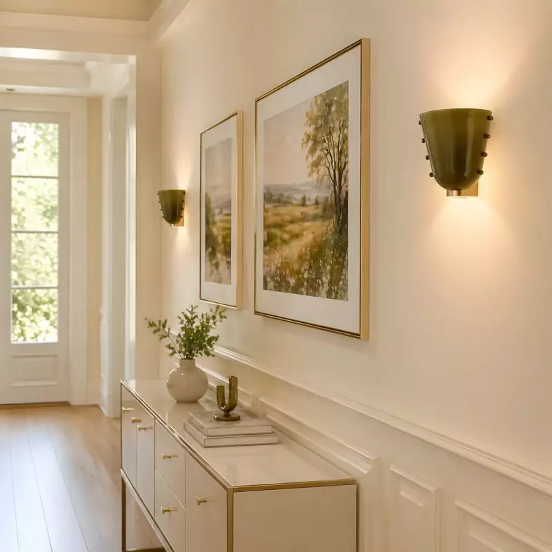 Darcy Art Deco Glass Shell  Wall Light