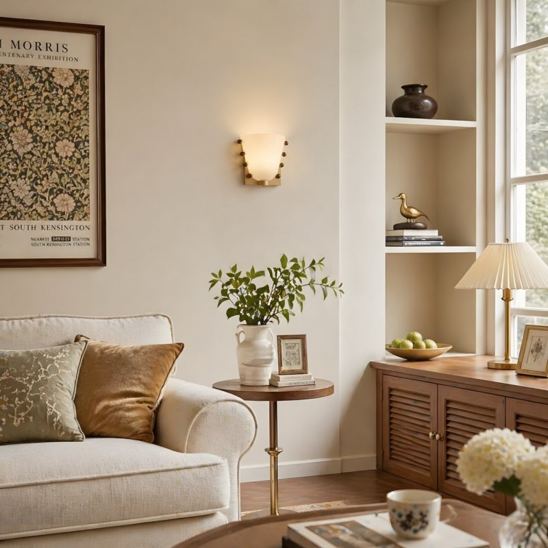 Darcy Art Deco Glass Wall Light