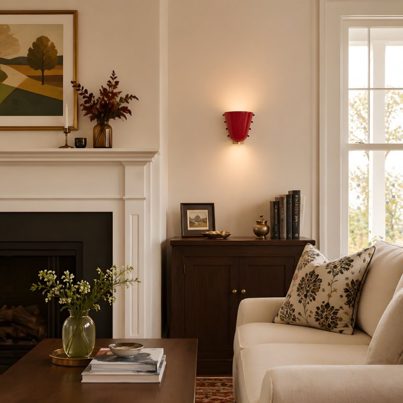 Darcy Art Deco Glass Wall Light