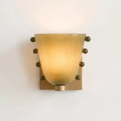 Darcy Art Deco Glass Shell  Wall Light