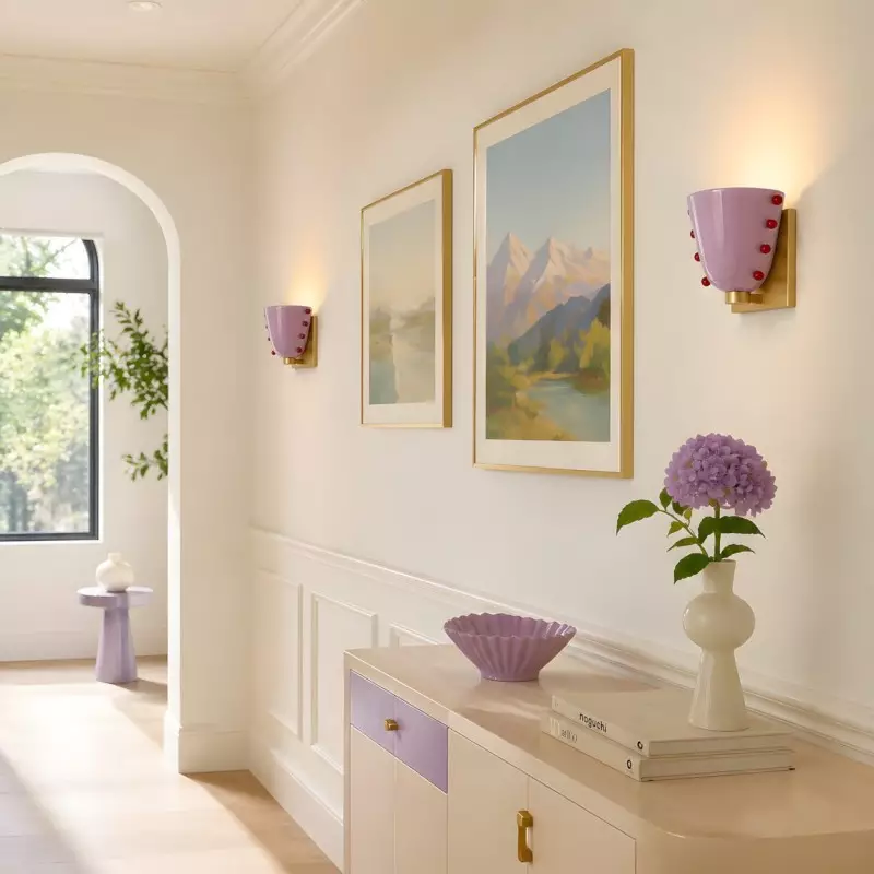 Darcy Art Deco Glass Shell  Wall Light