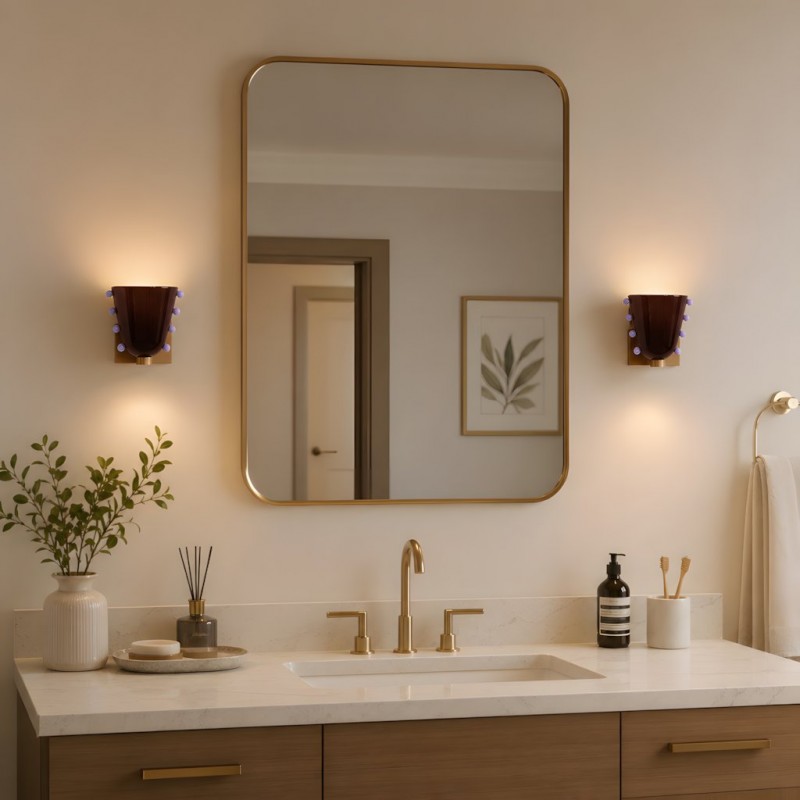 Darcy Art Deco Glass Wall Light