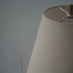 Velmira Mid-Century textile lamp shade Cement Table Light