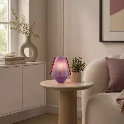 Darcy Modern Glass Shell  Table Lamp