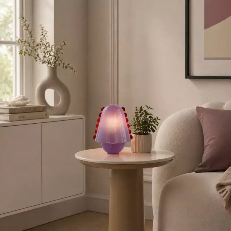 Darcy Modern Glass Shell  Table Lamp