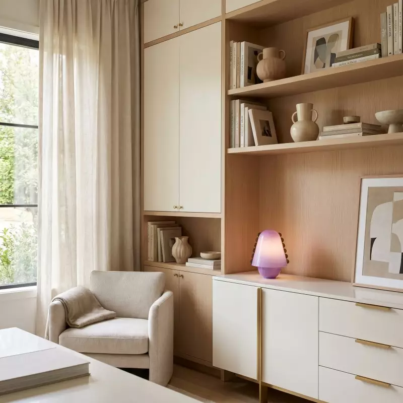 Darcy Modern Glass Shell  Table Lamp