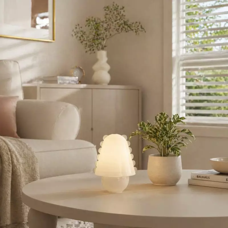 Darcy Modern Glass Shell  Table Lamp