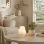 Darcy Modern Glass Shell  Table Lamp