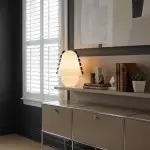 Darcy Modern Glass Shell  Table Lamp