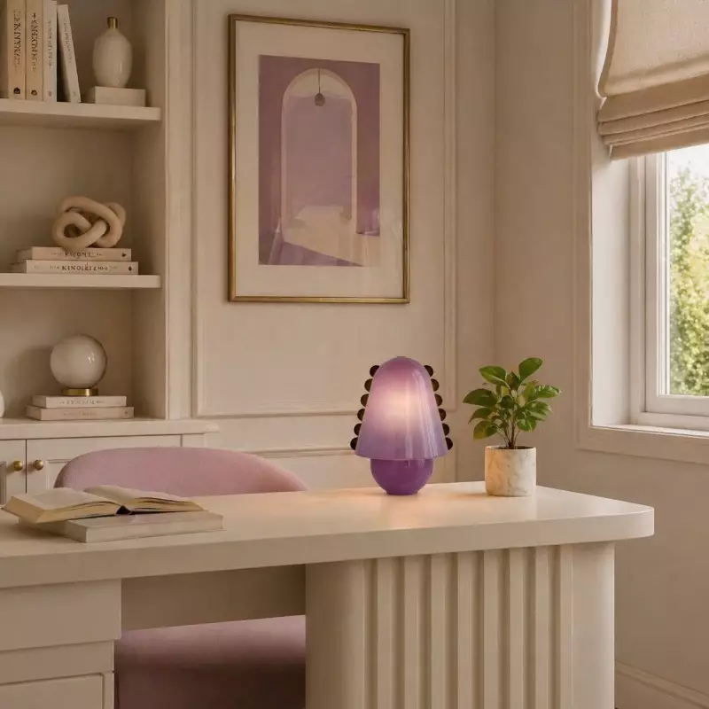 Darcy Modern Glass Shell  Table Lamp