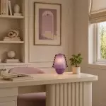 Darcy Modern Glass Shell  Table Lamp