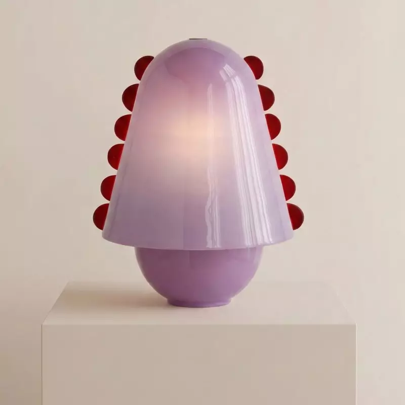 Darcy Modern Glass Shell  Table Lamp