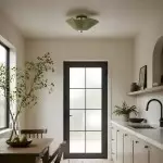 Esmay Modern Wavy Glass Flush Mount Ceiling Light