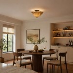 Esmay Modern Wavy Glass Flush Mount Ceiling Light