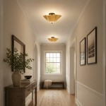 Esmay Modern Wavy Glass Flush Mount Ceiling Light