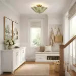 Esmay Modern Wavy Glass Flush Mount Ceiling Light