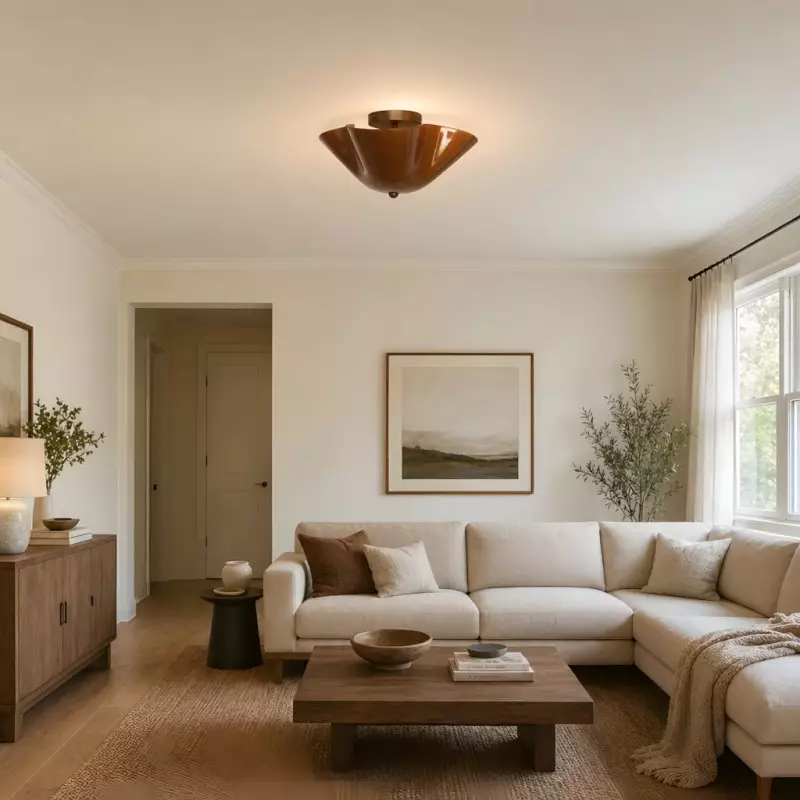 Esmay Modern Wavy Glass Flush Mount Ceiling Light