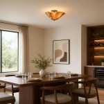 Esmay Modern Wavy Glass Flush Mount Ceiling Light